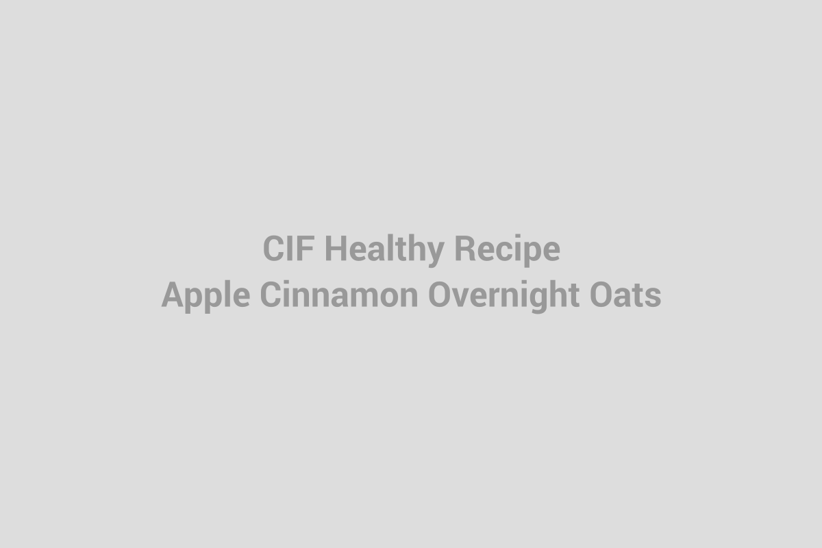 Apple Cinnamon Overnight Oats