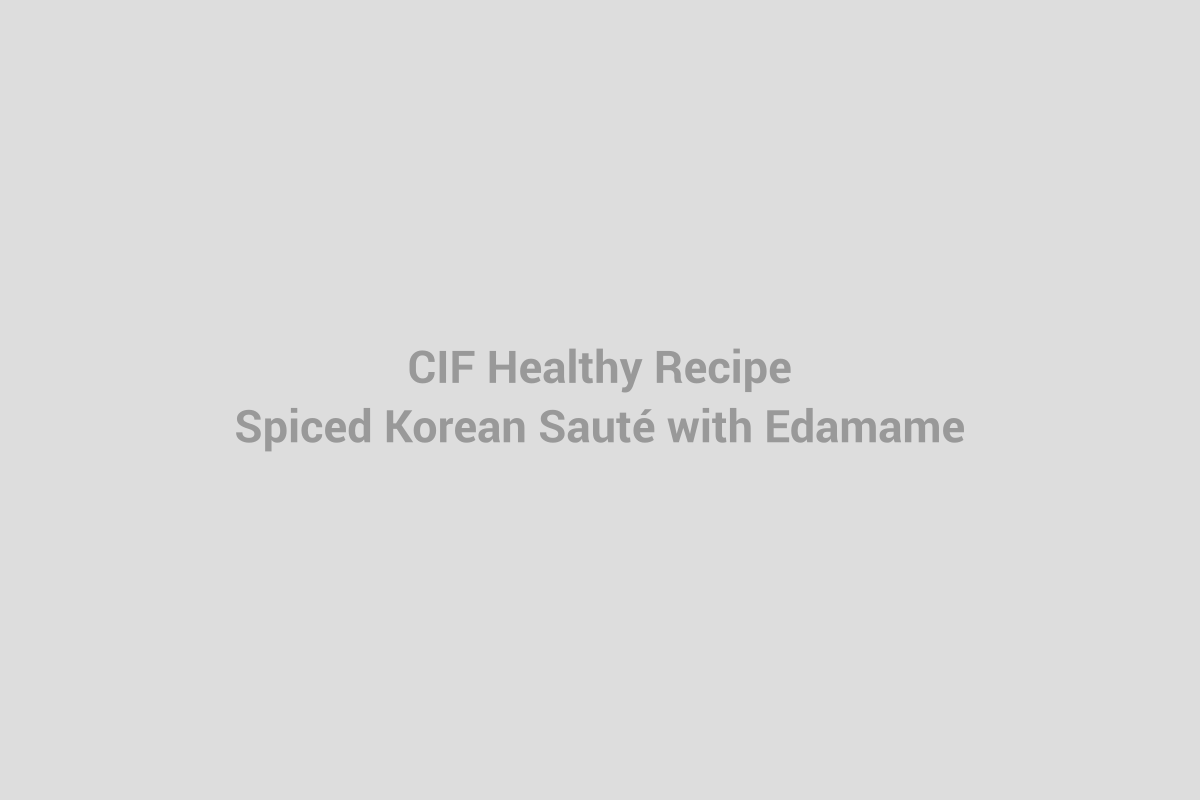 Spiced Korean Sauté with Edamame