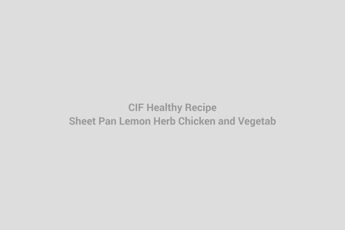 Sheet Pan Lemon Herb Chicken and Vegetables
